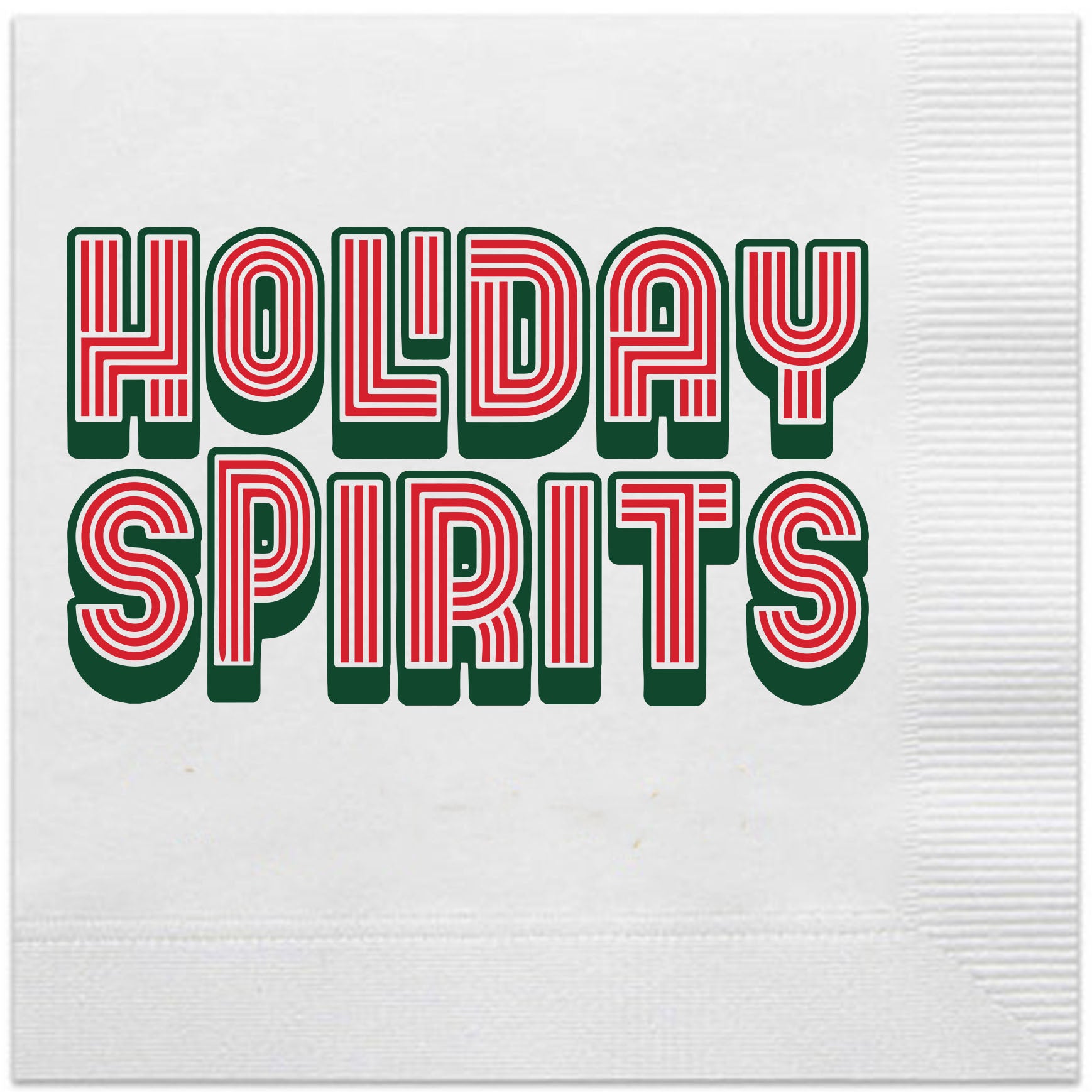 holiday spirits napkins