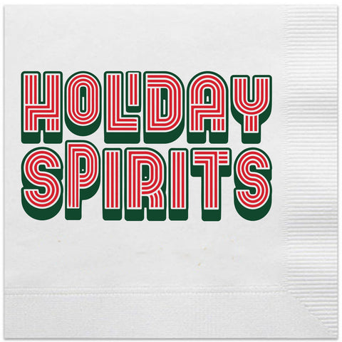 holiday spirits napkins