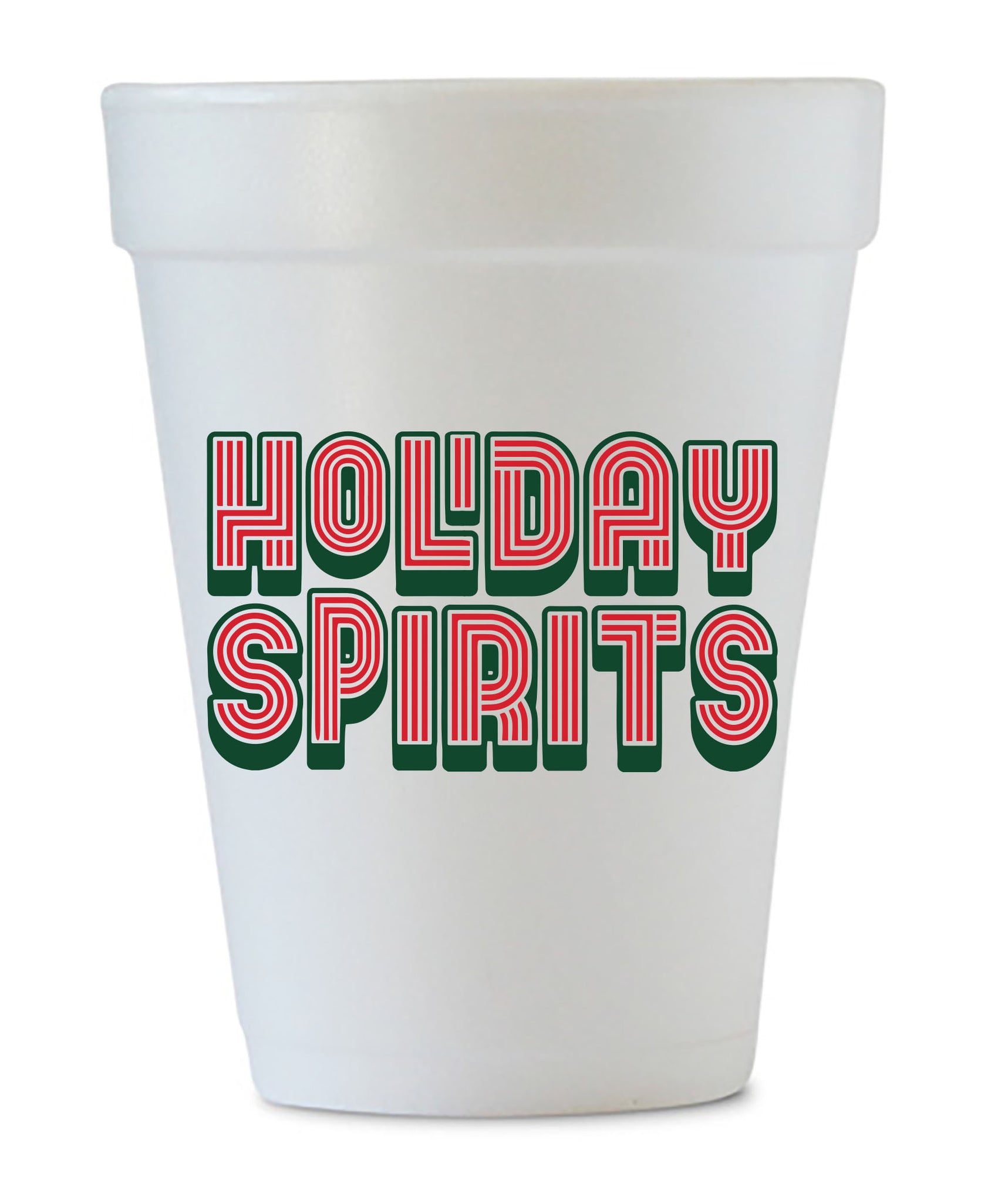 holiday spirits styrofoam