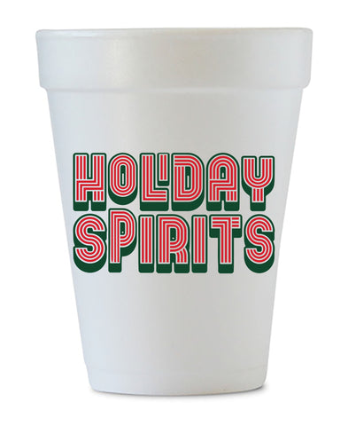 holiday spirits styrofoam