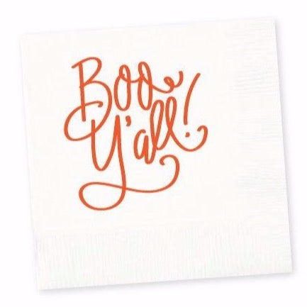 boo y'all napkins halloween