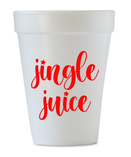 jingle juice styrofoam cup