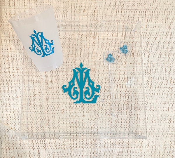 Monogram Acrylic Tray