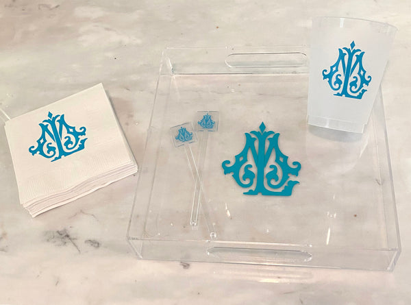Monogram Acrylic Tray