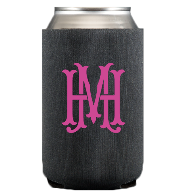 personalized monogram koozie