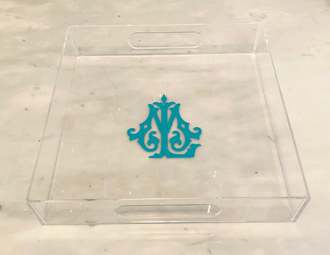 Monogram Acrylic Tray