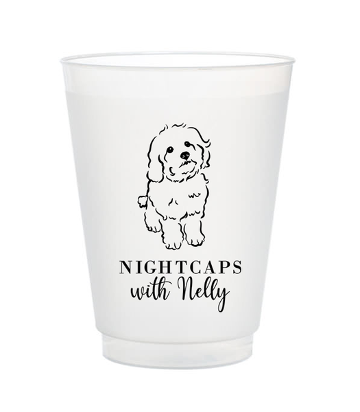 personalized dog shatterproof cups