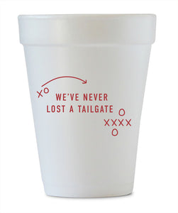 crimson football cups