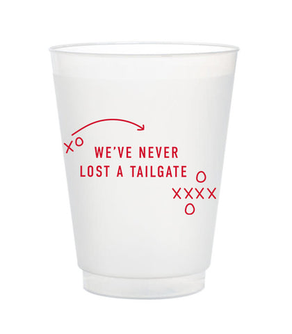 never lost a tailgate red cups