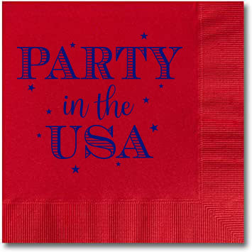 party in the USA napkins