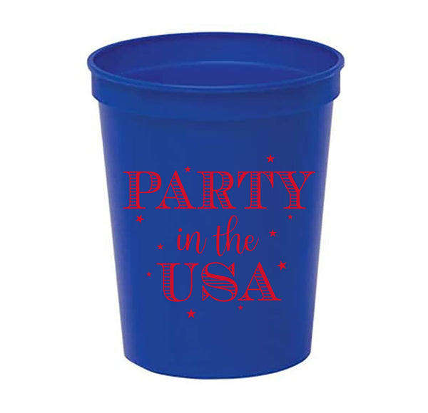 party in the USA stadium cups