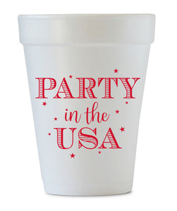 party in the USA styrofoam