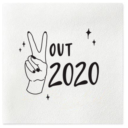 peace out 2020 linun napkins
