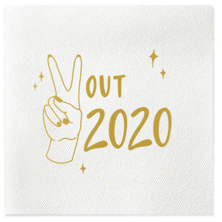 peace out 2020 napkins