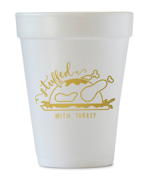 thanksgiving styrofoam cups